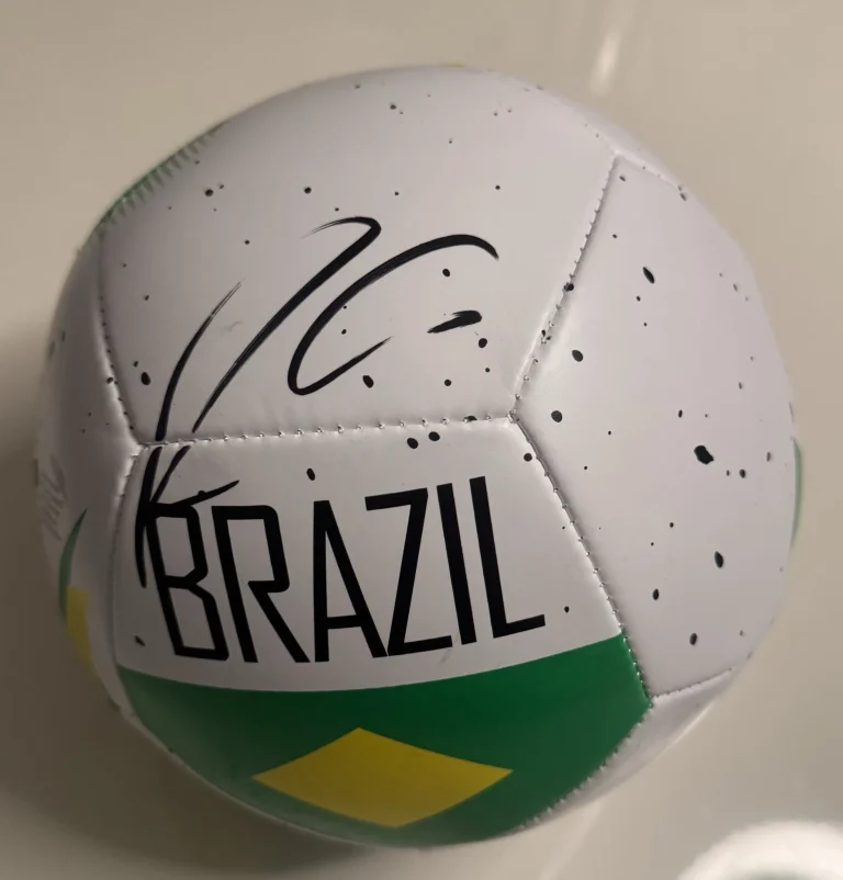 Rodrygo Brazil Soccer Ball Autographed Brasil Madrid Star JSA COA
