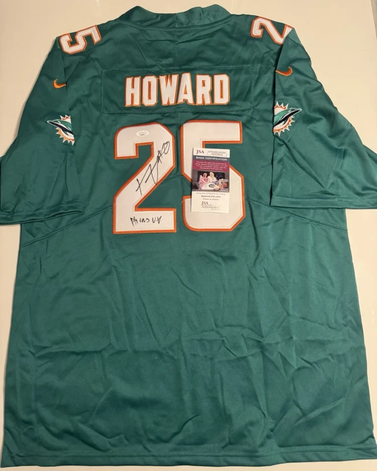Xavien Howard Miami Dolphins Autographed Jersey JSA COA