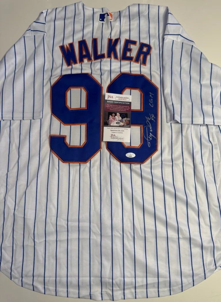 Taijuan Walker New York Mets Autographed Jersey Inscribed JSA COA