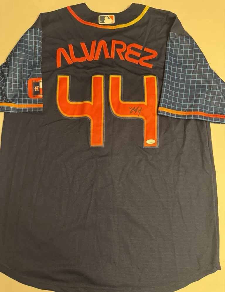 Yordan Alvarez Houston Astros Autographed Jersey Star JSA COA