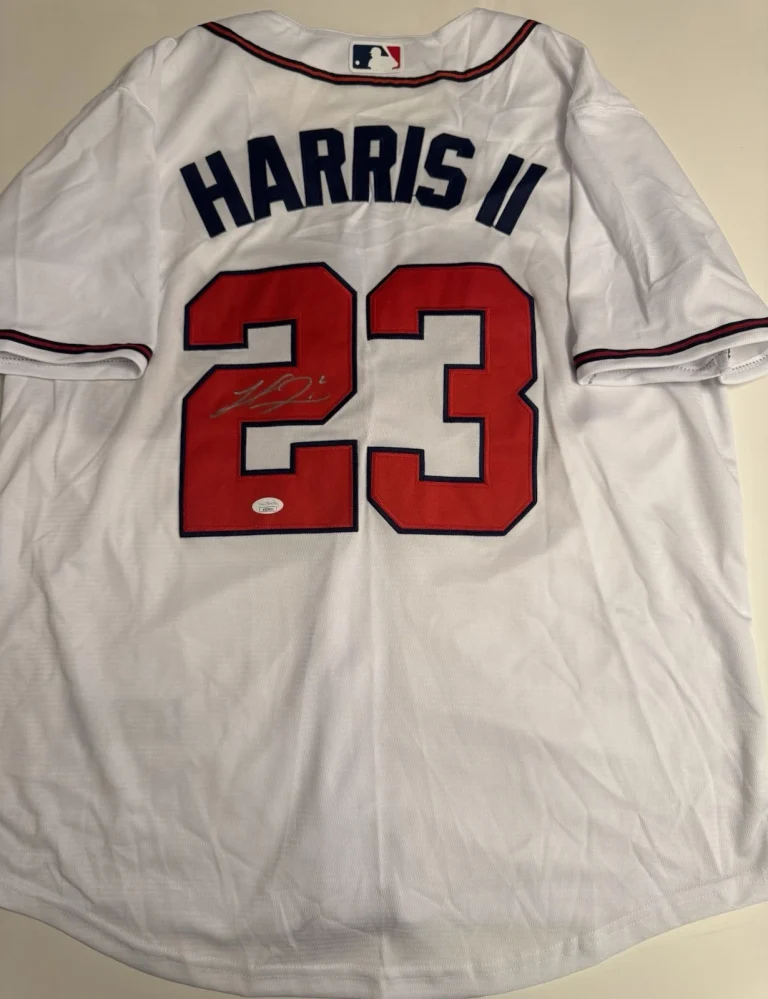 Michael Harris II Signed Autographed Atlanta  Braves  Jersey. JSA Coa