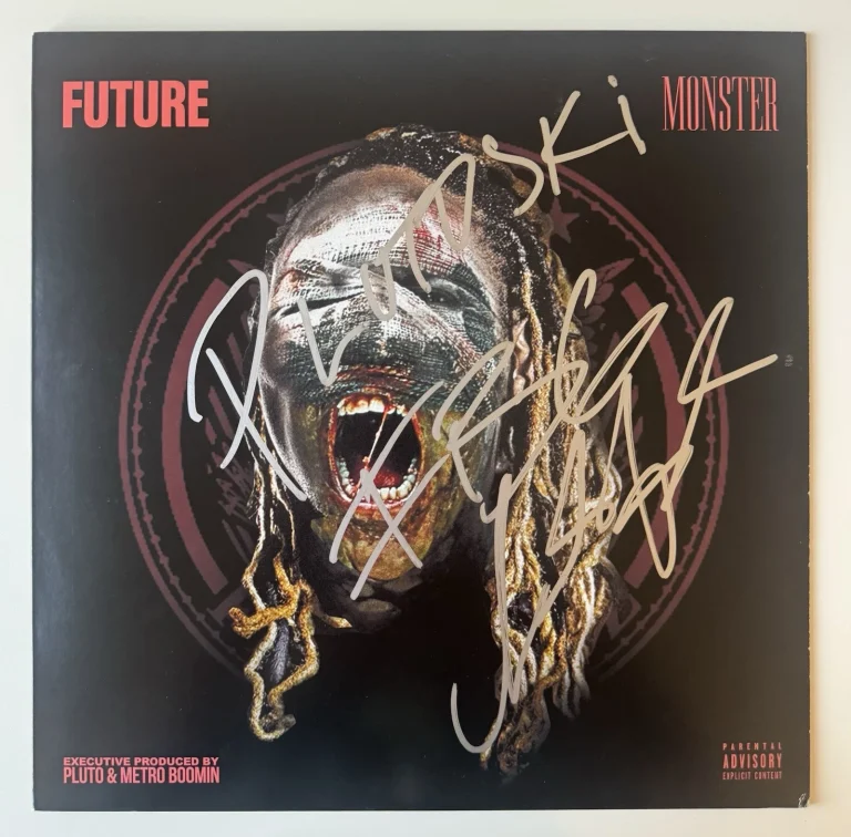 Future Rapper Beast Mode Autographed Vinyl JSA COA