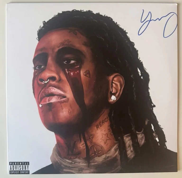 YOUNG THUG THUGGER RAPPER SLIME AUTOGRAPHED SLIME SEASON 3 VINYL  JSA COA