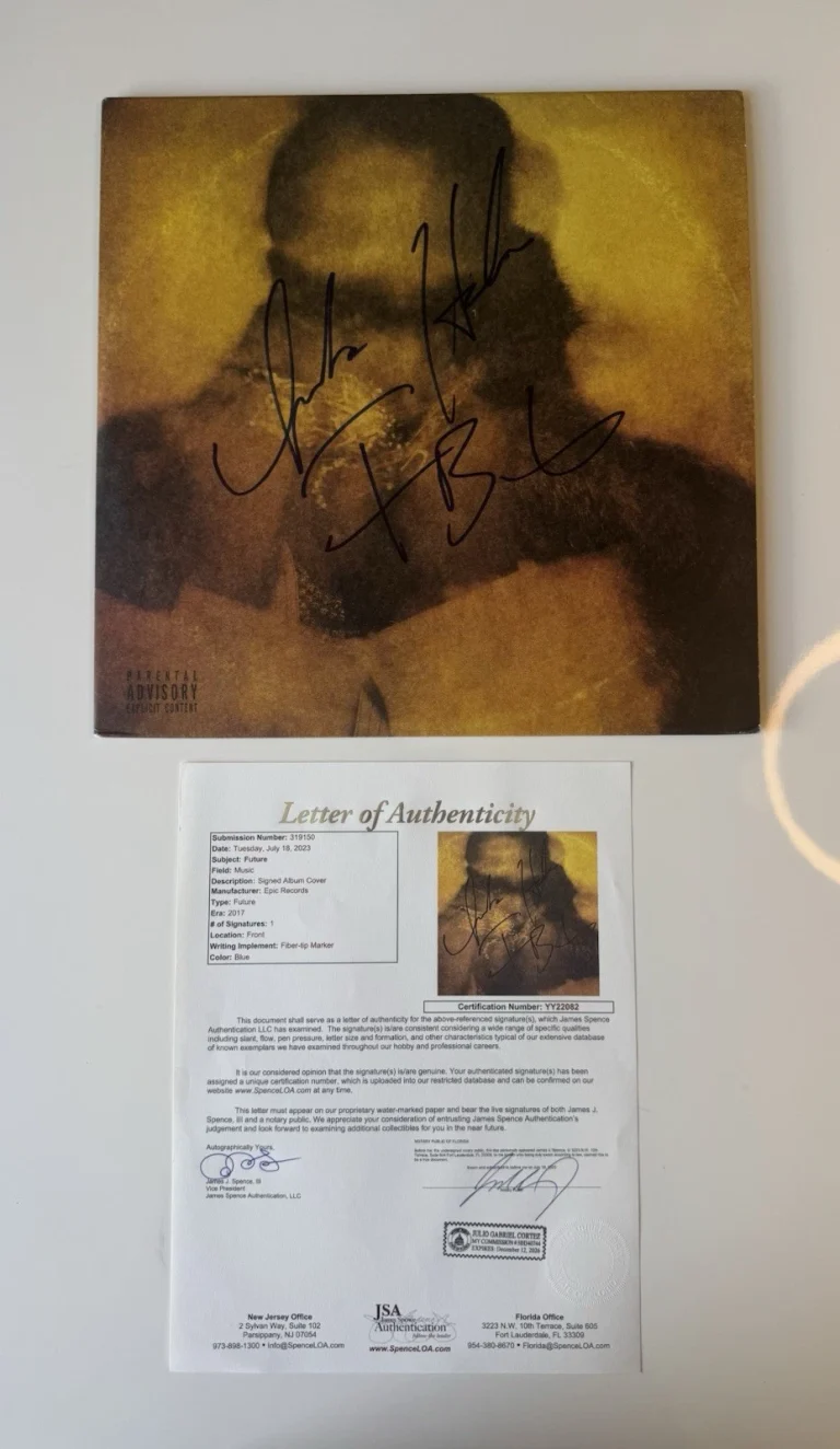 Future Rapper FUTURE Autographed Vinyl Mask Off JSA LOA COA