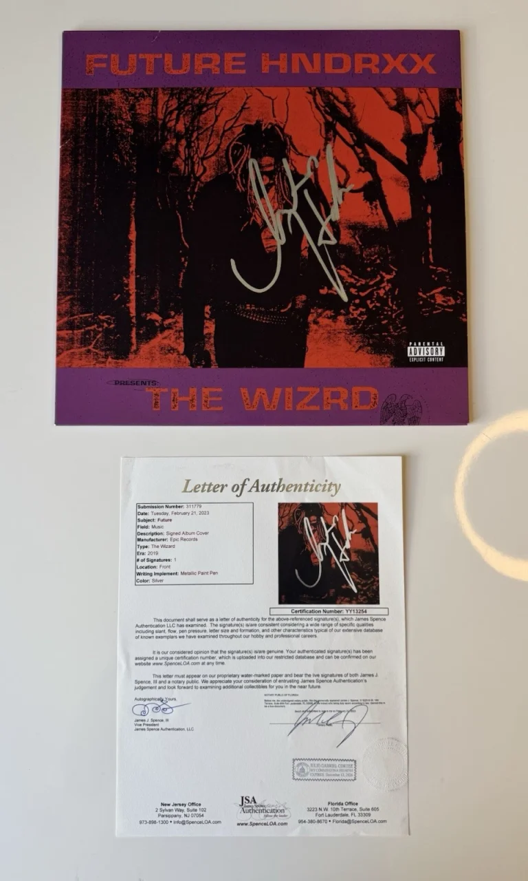 Future Rapper The WIZRD Autographed Rare Vinyl JSA LOA COA
