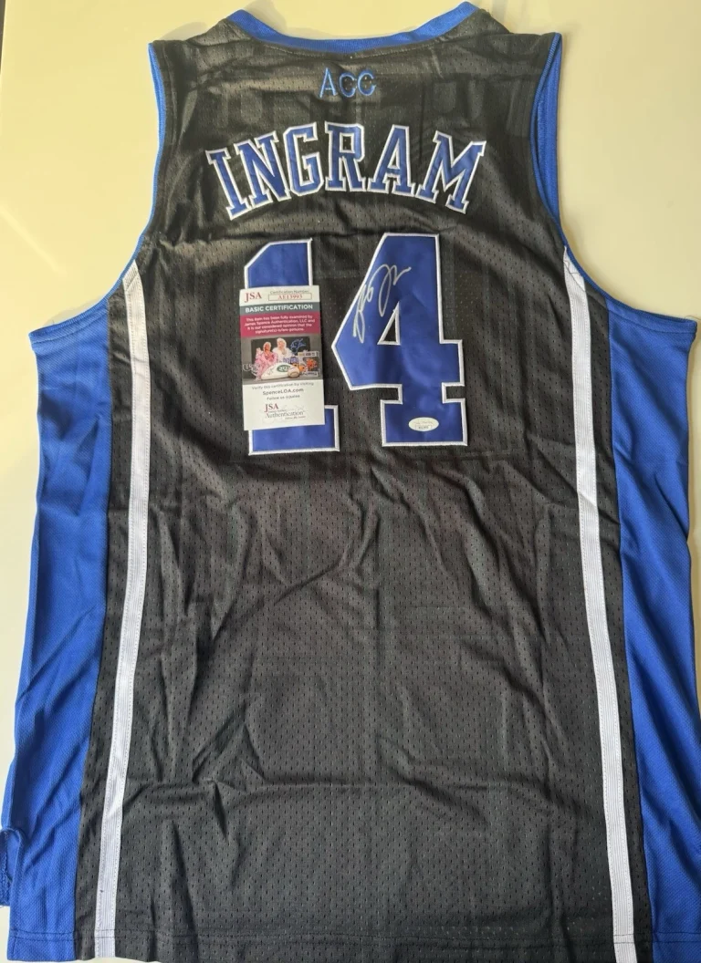 Brandon Ingram Duke Blue Devils Autographed Jersey JSA COA