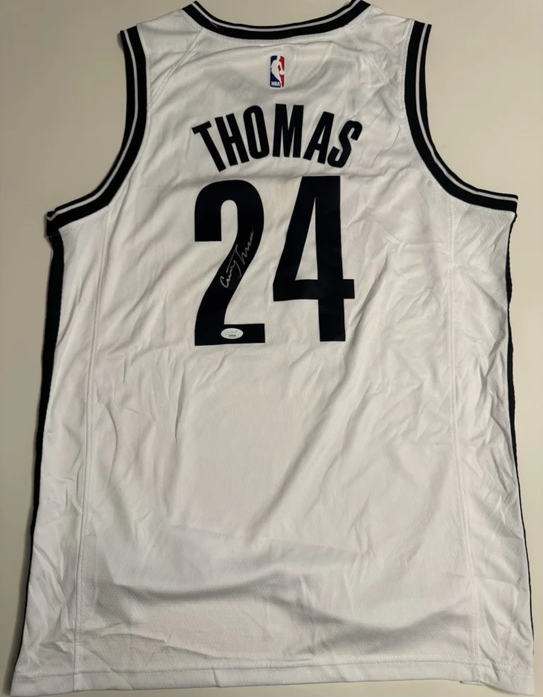 Cameron Cam Thomas Brooklyn Nets Autographed Jersey Star JSA COA