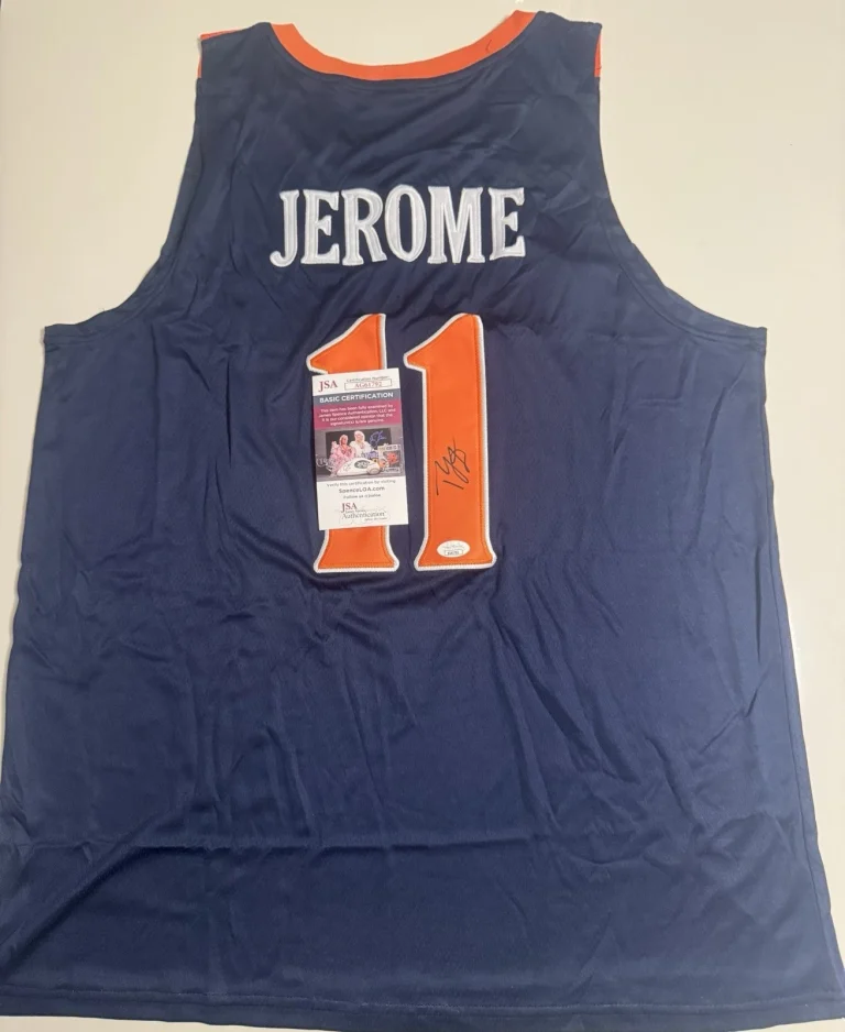 Ty Jerome Virginia Cavaliers Autographed Jersey Cavs JSA COA