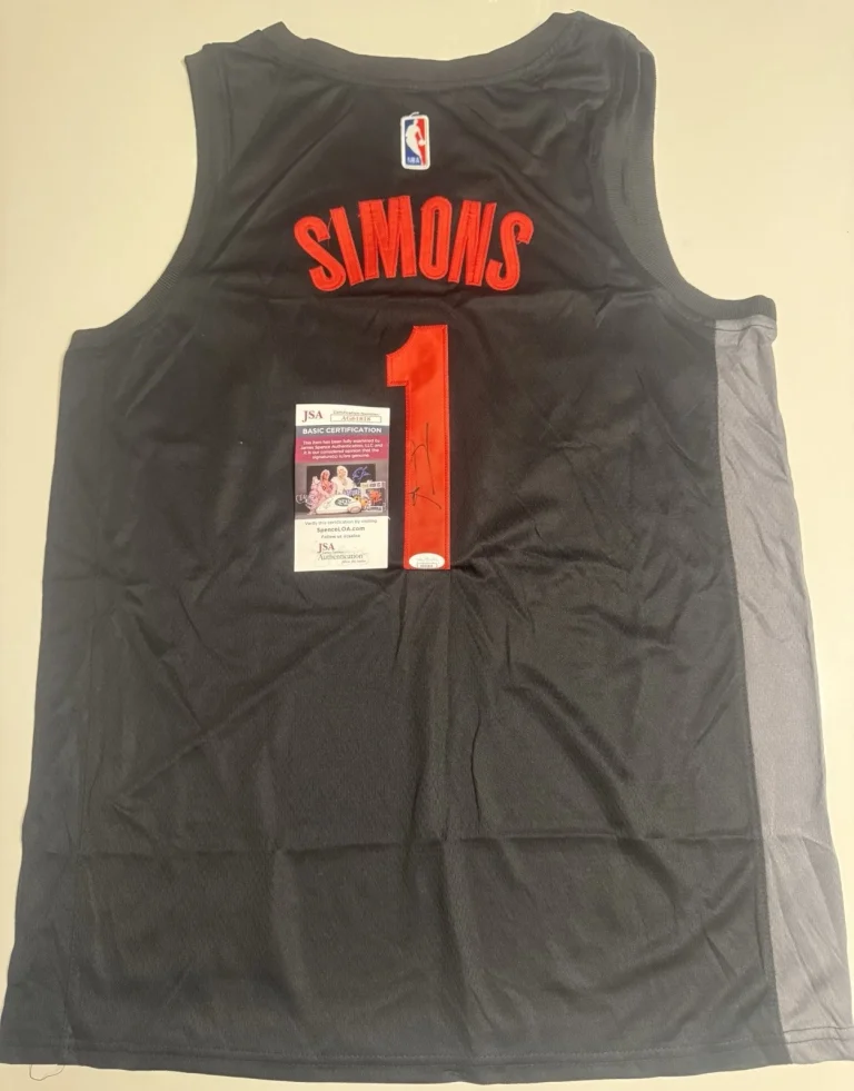 Anfernee Simons Portland Trail Blazers Autographed Jersey JSA COA