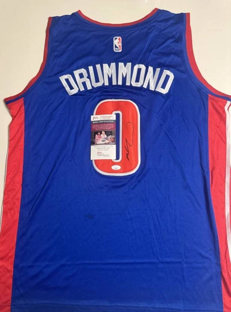 Andre Drummond Detroit Pistons Autographed Jersey JSA JSA