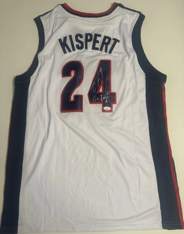 Corey Kispert Gonzaga Bulldogs Autographed Jersey With Inscription JSA COA
