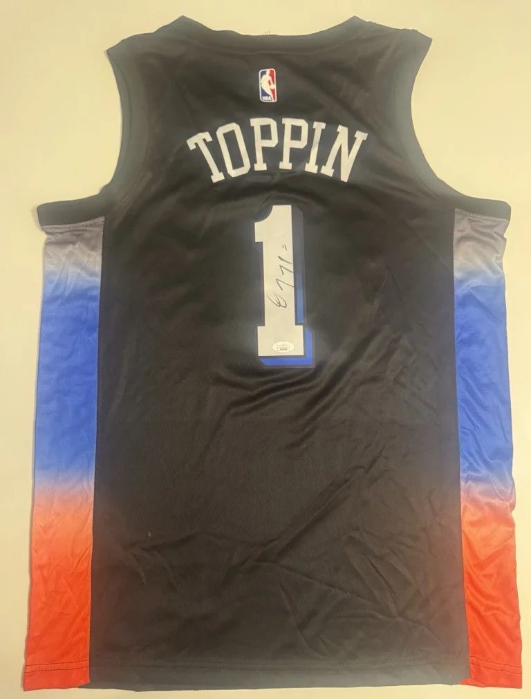 Obi Toppin New York Knicks Autographed Jersey JSA COA