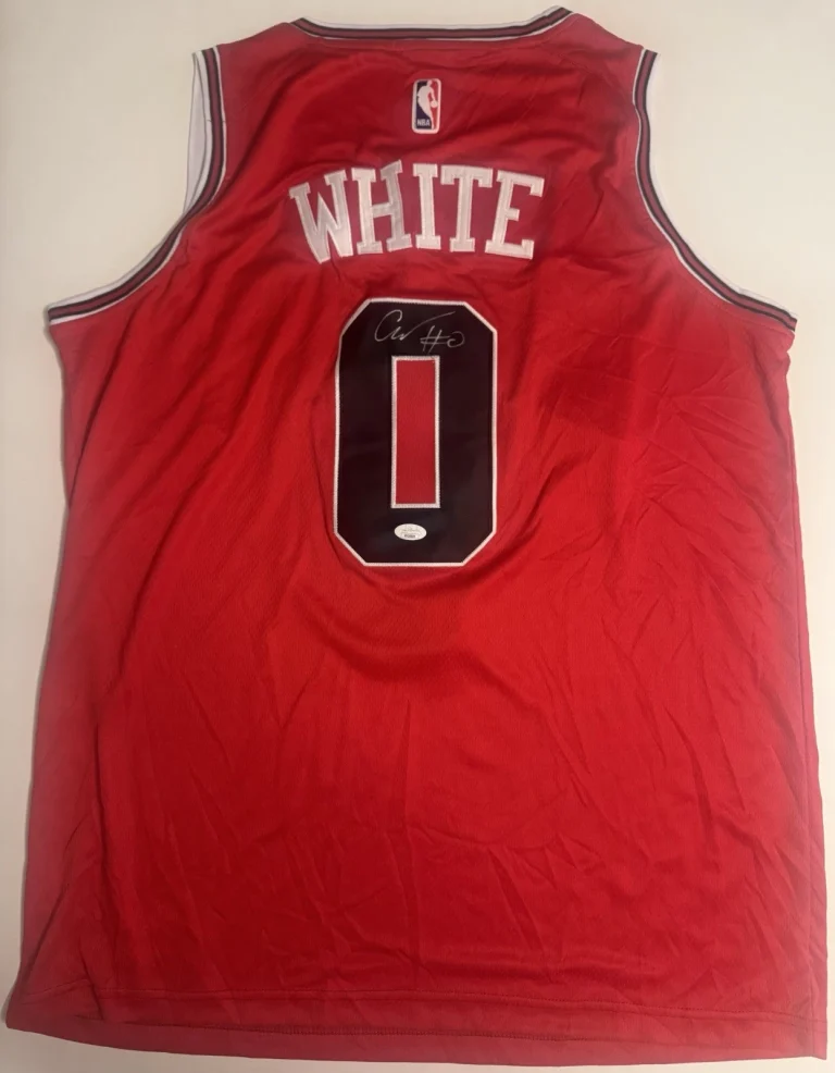 Coby White Chicago Bulls Autographed Jersey JSA COA