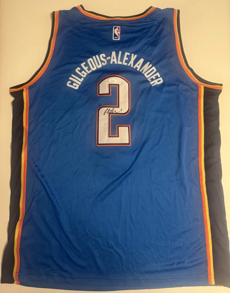 Shai Gilgeous Alexander Autographed OKC Thunder Star JSA COA