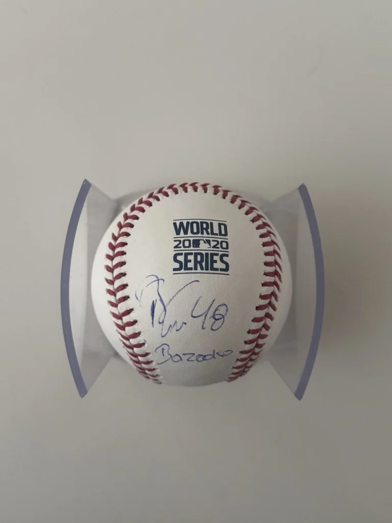 Brusdar Graterol Dodgers Autographed 2020 World Series Baseball JSA COA