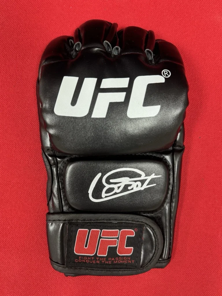 Jean “Lord” Silva Fighter Autographed UFC MMA Glove Beckett COA