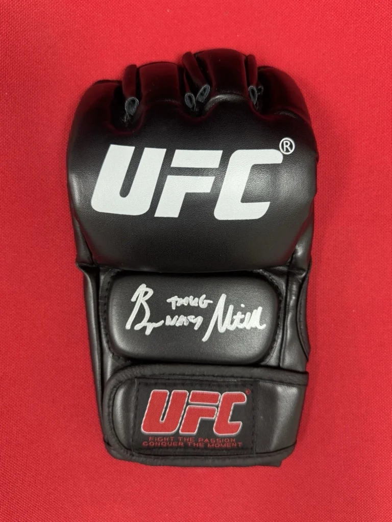 Bryce “Thug Nasty” Mitchell Fighter Autographed UFC MMA Glove Beckett BAS COA