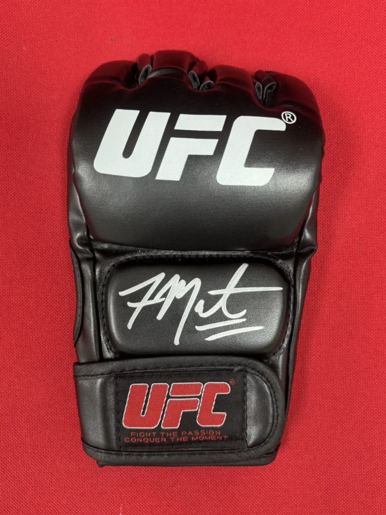 Aljamain Sterling Fighter Autographed UFC MMA Glove Beckett BAS COA