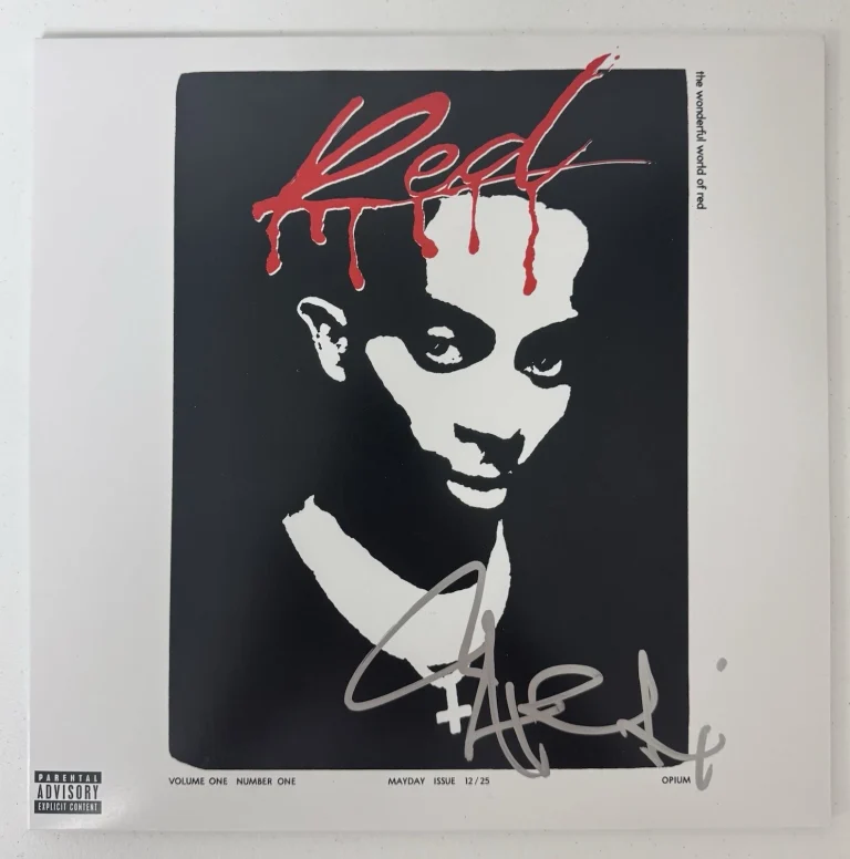 Playboi Carti Rapper Autographed Whole Lotta Red Vinyl Record Beckett BAS COA