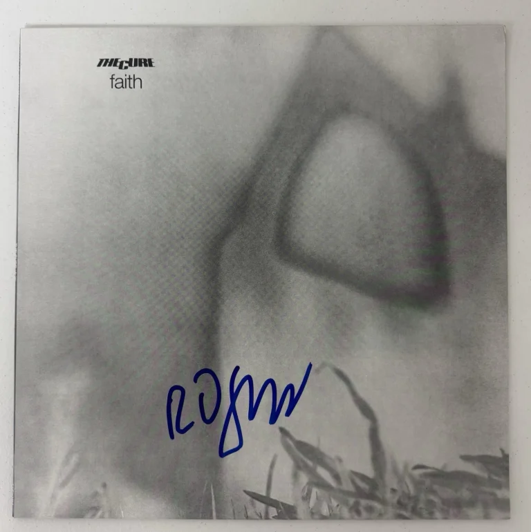 Robert Smith Autographed Faith Vinyl Record The Cure Beckett BAS COA