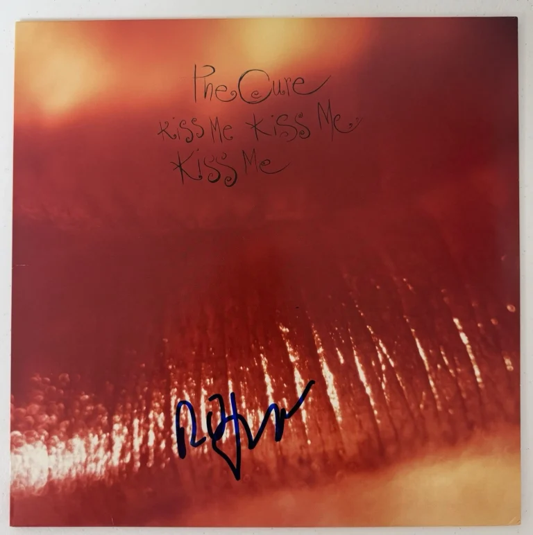 Robert Smith Autographed Kiss Me Kiss Me Kiss Me Vinyl Record The Cure Beckett