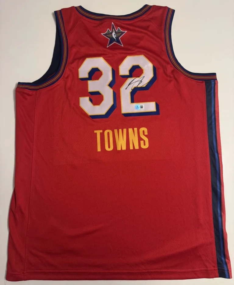 Karl Anthony Towns New York Knicks Autographed All Star Jersey Beckett BAS COA