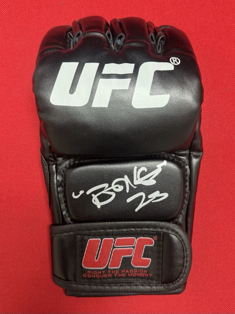 Jon “Bones” Jones Fighter Autographed UFC MMA Glove Beckett COA