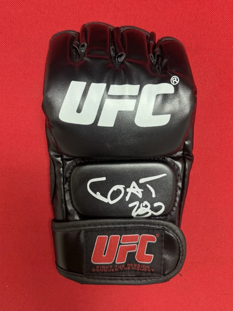 Jon “Bones” Jones Fighter Autographed UFC MMA Glove GOAT Beckett BAS COA