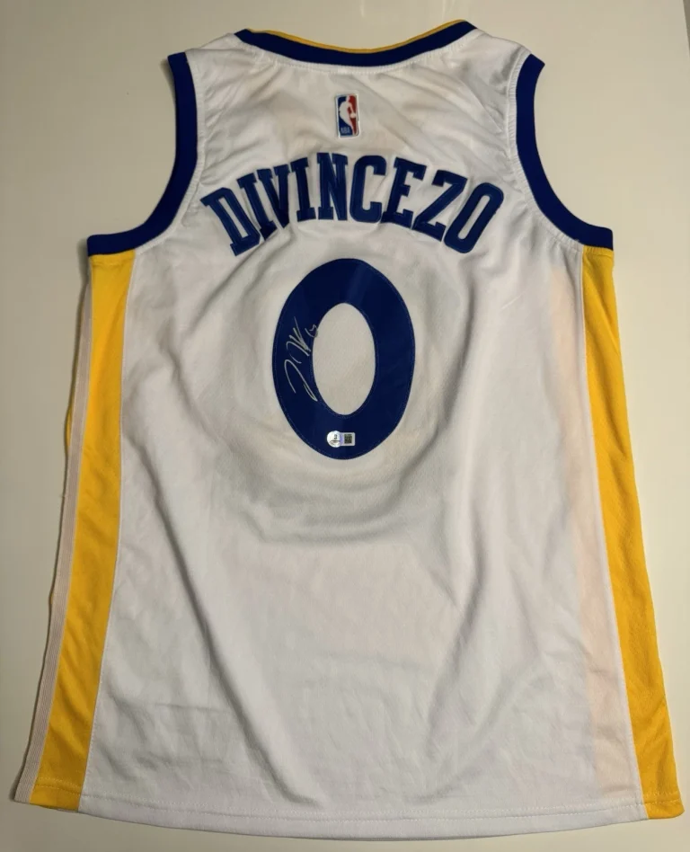 Donte Divincenzo Golden State Warriors Autographed Jersey Beckett BAS COA