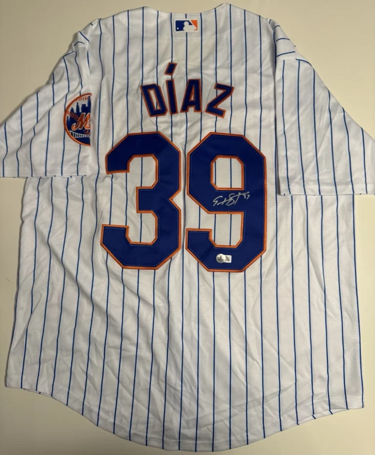 Edwin Diaz New York Mets Autographed Jersey Beckett BAS COA