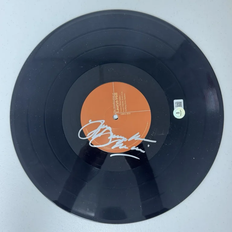 Lauryn Hill Autographed The Miseducation Vinyl Disc Beckett BAS COA