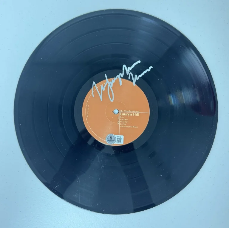 Lauryn Hill Autographed The Miseducation Vinyl Disc Beckett BAS COA