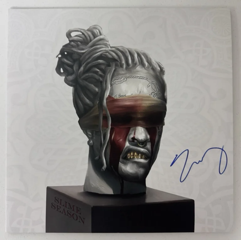 Young Thug Rapper Autographed Slime Season Vinyl Record YSL Beckett BAS COA