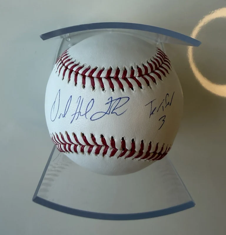 David Howard Thornton Autographed Baseball Terrifier 3 Inscription Beckett BAS