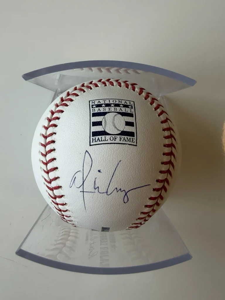 Alice Cooper Autographed HOF Baseball Rock Singer Musician Beckett BAS COA