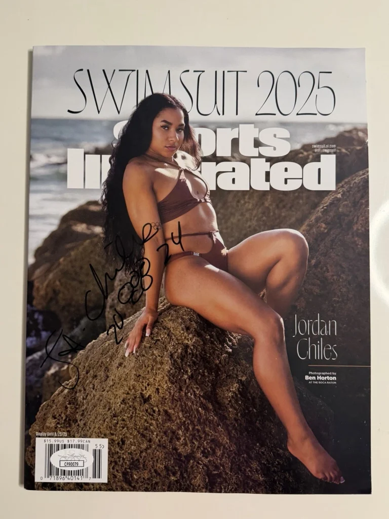 Jordan Chiles Autographed Sports Illustrated Magazine SI Swimsuit 2025 JSA COA