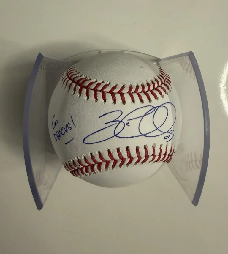 Zac Gallen Arizona Diamondbacks Autographed Baseball Inscribed Go DBACKS JSA COA