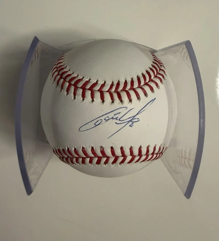 Christian Yelich Milwaukee Brewers Autographed Baseball Star JSA COA
