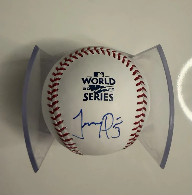 Jeremy Pena Houston Astros Autographed 2022 World Series MVP Baseball JSA COA