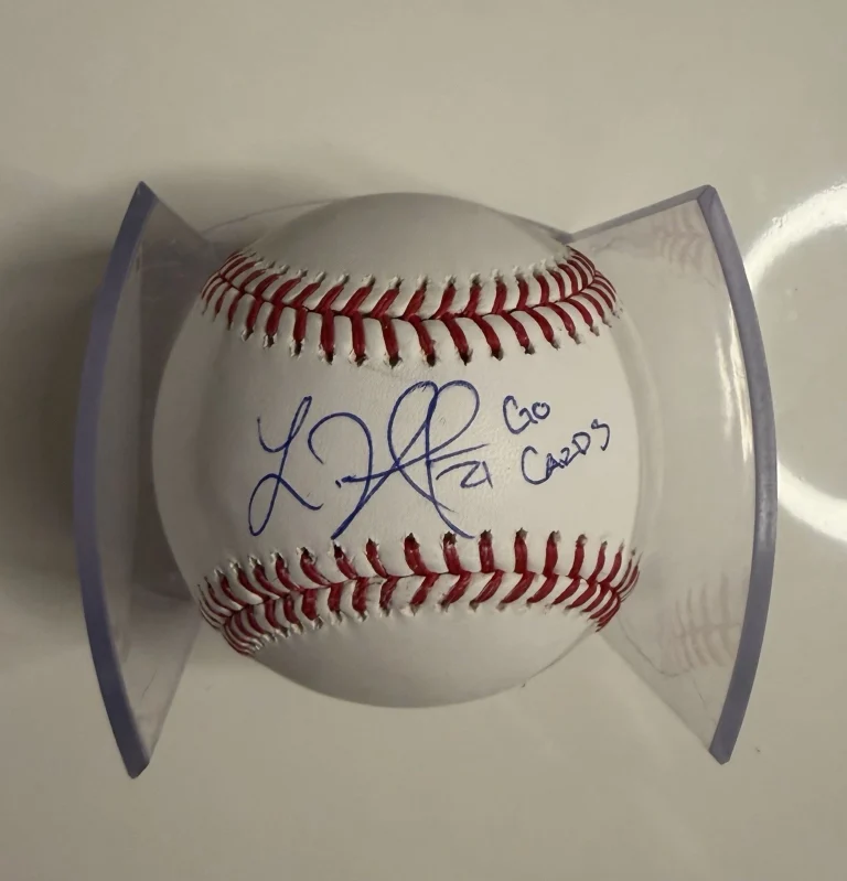 Lars Nootbaar St. Louis Cardinals Autographed Baseball Inscribed Go Cards JSA