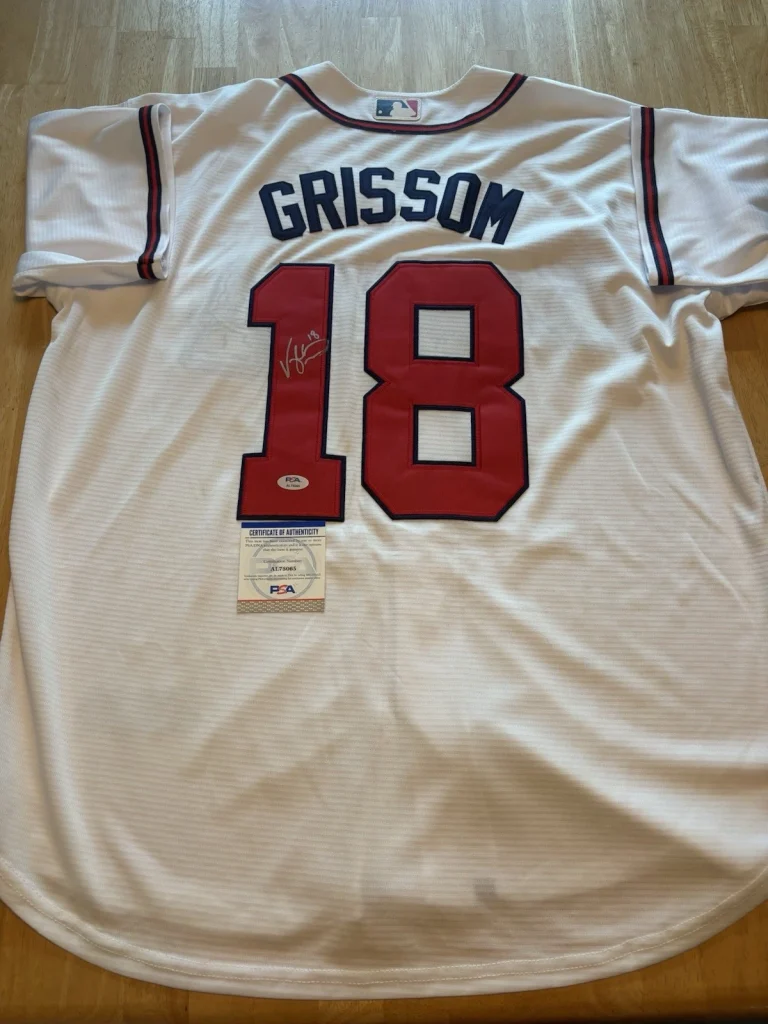 Vaughn Grissom Signed Autographed Atlanta Braves Jersey PSA/DNA