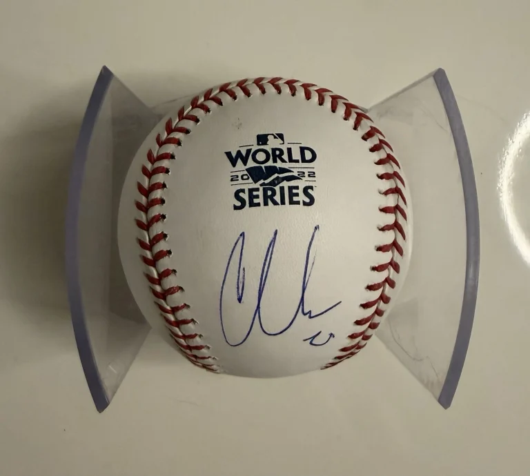 Chas McCormick Houston Astros Autographed 2022 World Series Baseball JSA COA