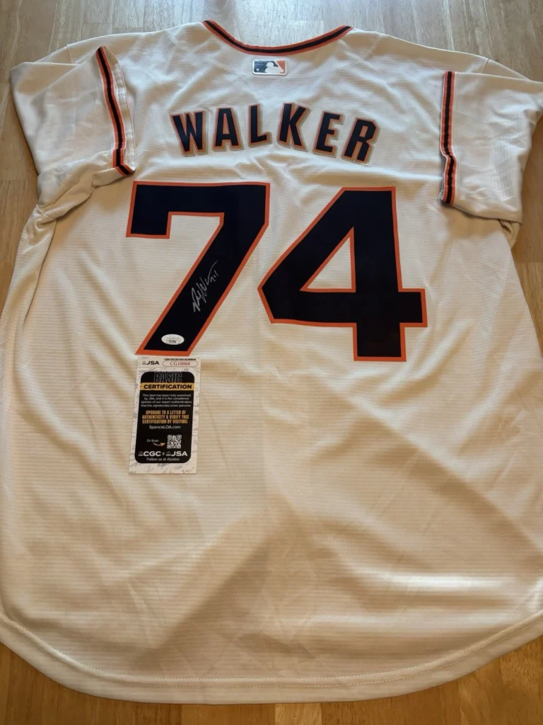 Ryan Walker Signed Autographed San Francisco Giants Jersey JSA COA