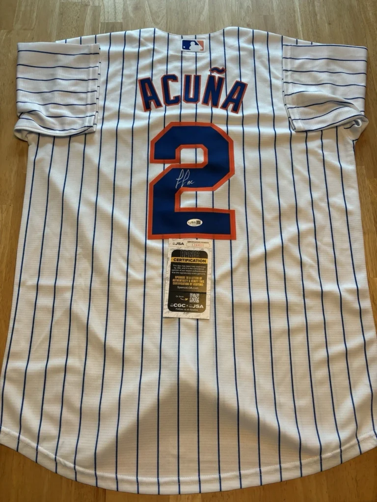 Luisangel Acuna New York Mets Autographed Jersey Jsa Coa