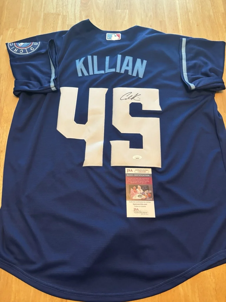 Caleb Killian Signed Autographed Chicago Cubs Jersey. JSA Coa Rare
