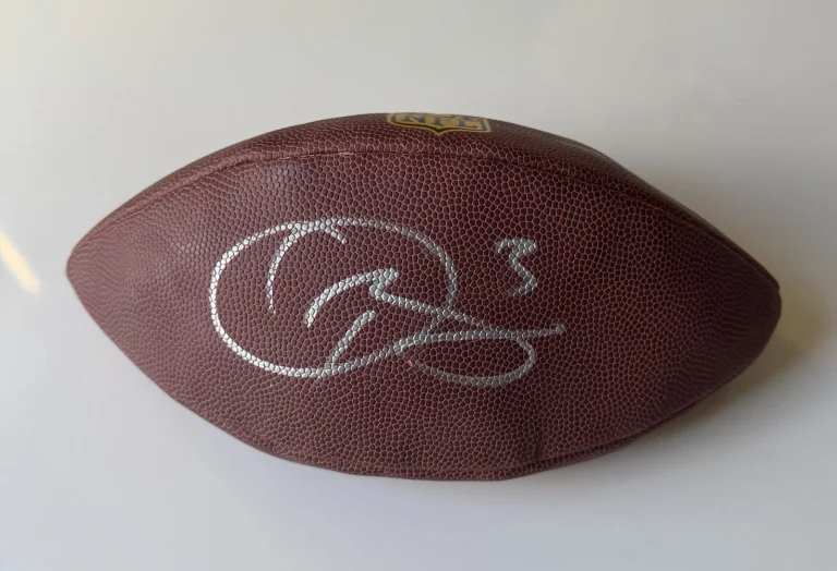 Odell Beckham Jr New York Giants Autographed Wilson NFL Football JSA COA