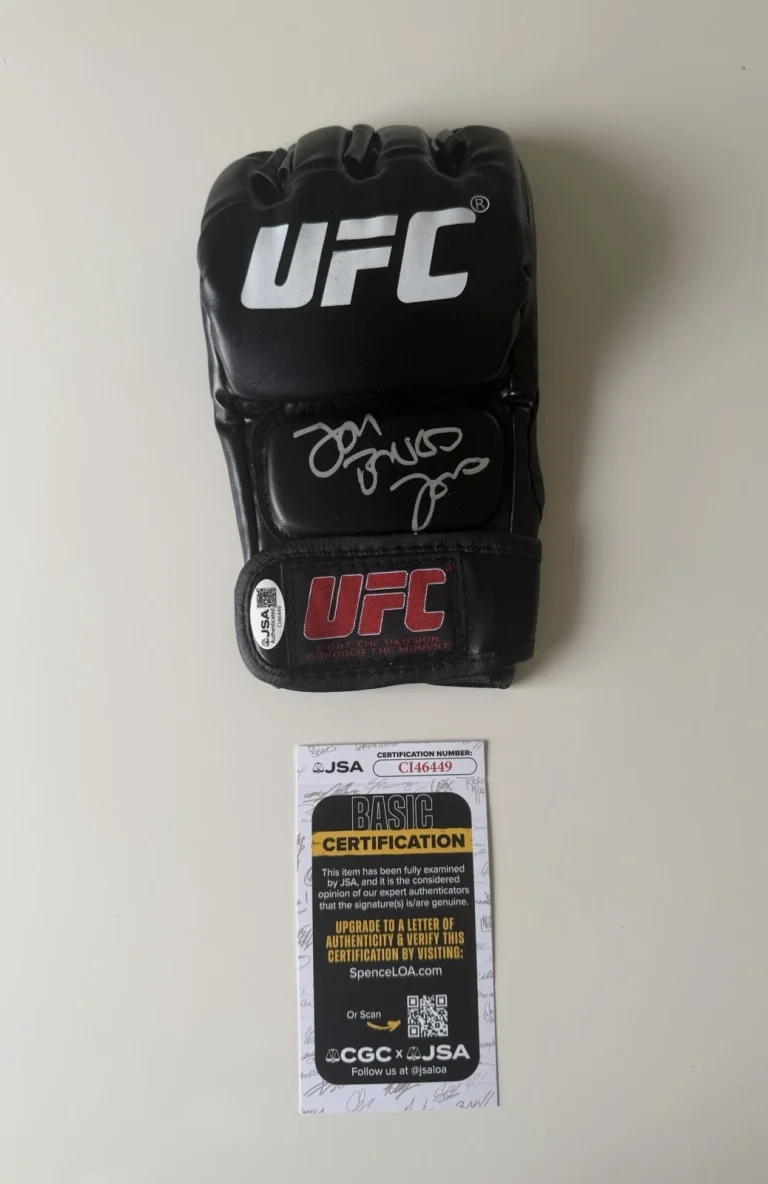 Jon “Bones” Jones Fighter Autographed UFC MMA Glove GOAT JSA COA
