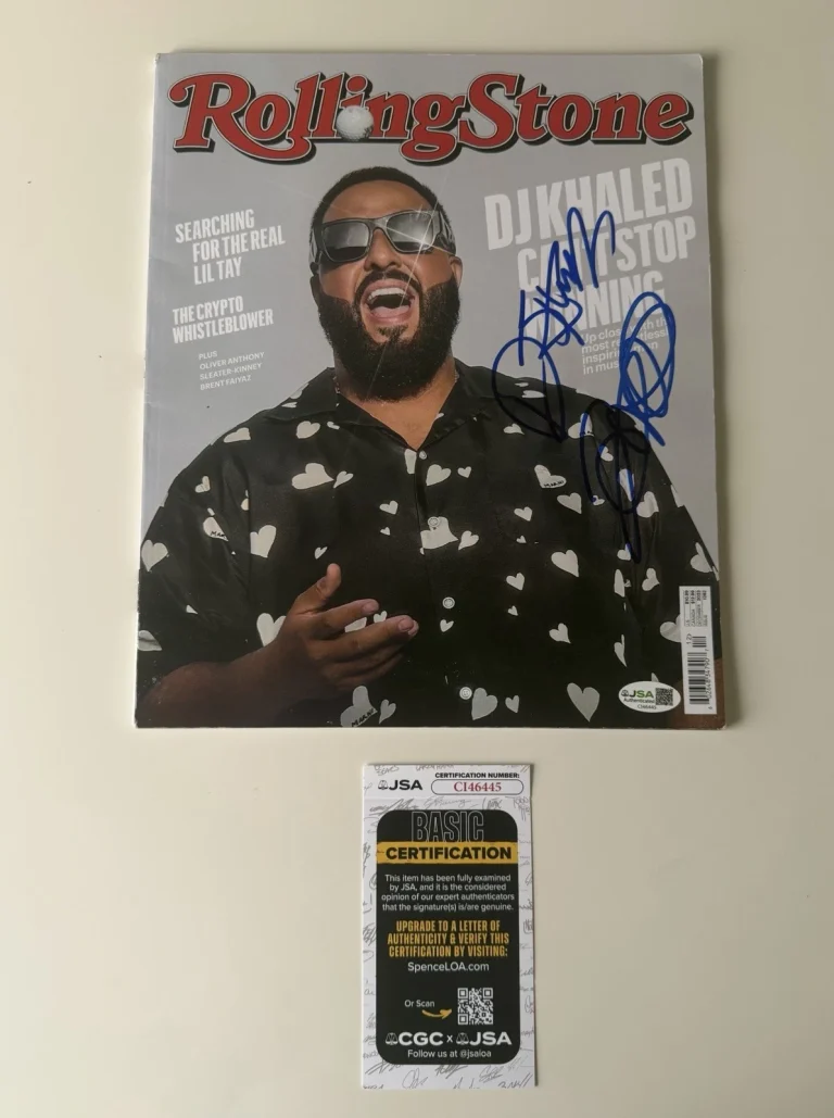 DJ Khaled Rapper Autographed Rolling Stone Magazine We The Best JSA COA