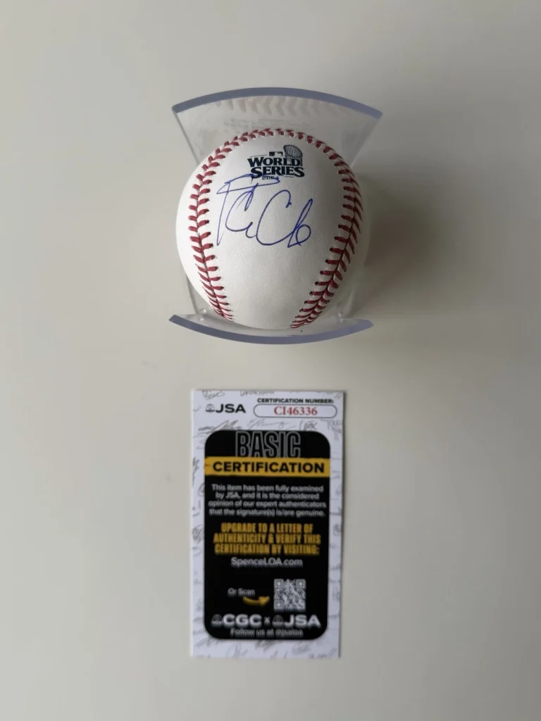Ice Cube Signed 2024 World Series Baseball Dodgers Rare Star JSA COA