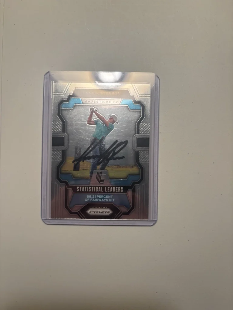 2024 Panini Prizm LIV Signed Henrik Stenson Statistical Leaders Autographed Card